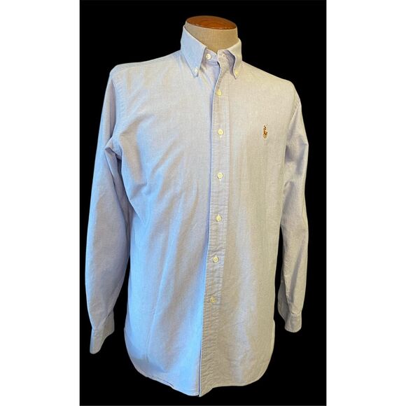 Ralph Lauren Men’s Button Down Classic Fit Shirt Sz. M Oxford Iconic Preppy - Picture 11 of 13
